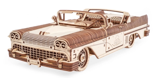 3D houten mechanisch automodel Droom Cabriolet
