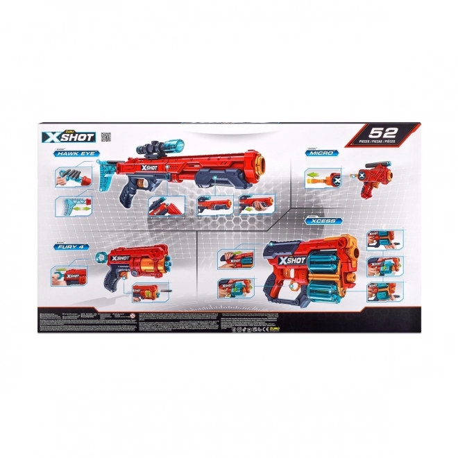 Excel Combo Hawk + Xcess + Fury 4 + set Micro launcher