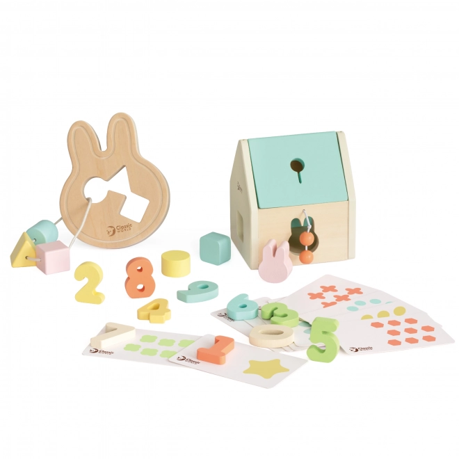 Pastel bouwset Classic World voor kinderen van 12-18 maanden