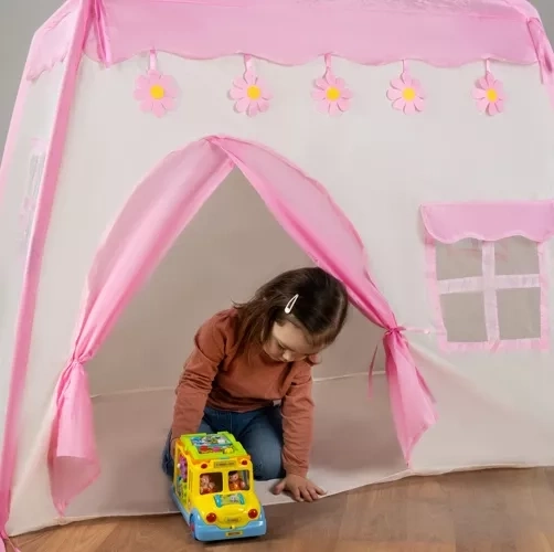 Kindertent HUIS + lichtjes 23472