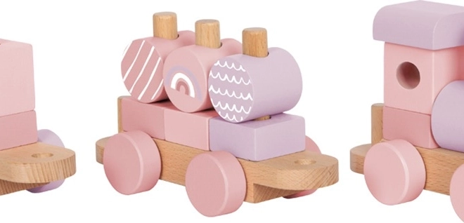 Houten trein roze Small Foot