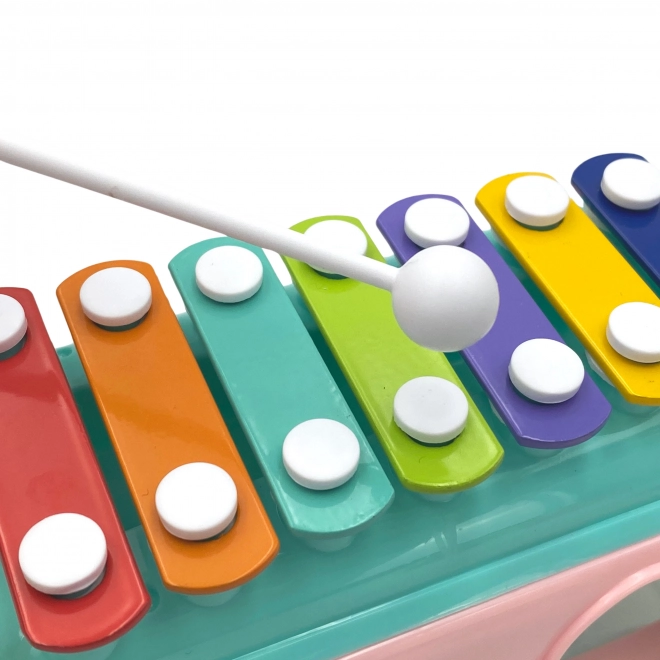 Voiture musicale avec trieur et xylophone vert Woopie
