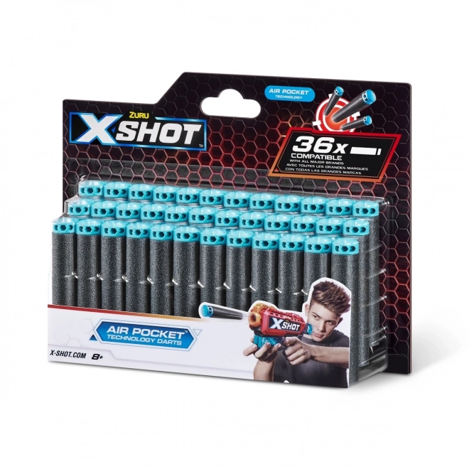 Reserveerschuimkogels X-Shot Air Pocket Technology, 36 stuks