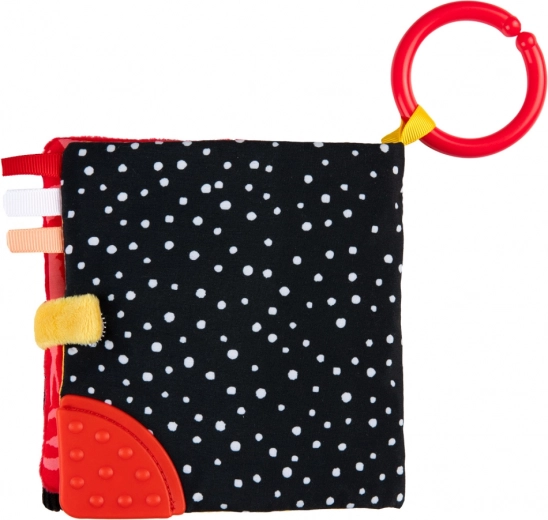 Teether and crinkly elements for sensory exploration