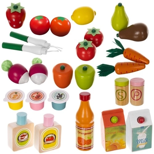 Houten kraam met accessoires voor kinderen