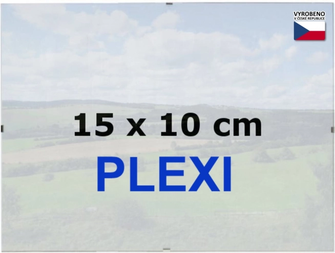 Euroclip-frame 15 × 10 cm van plexiglas