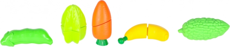 Hook-and-loop cuttable foods