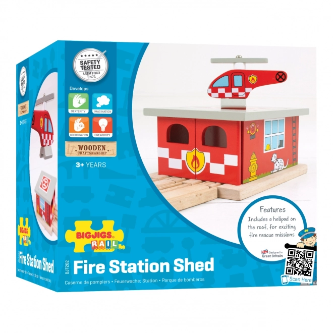 Bigjigs Rail Brandweerkazerne