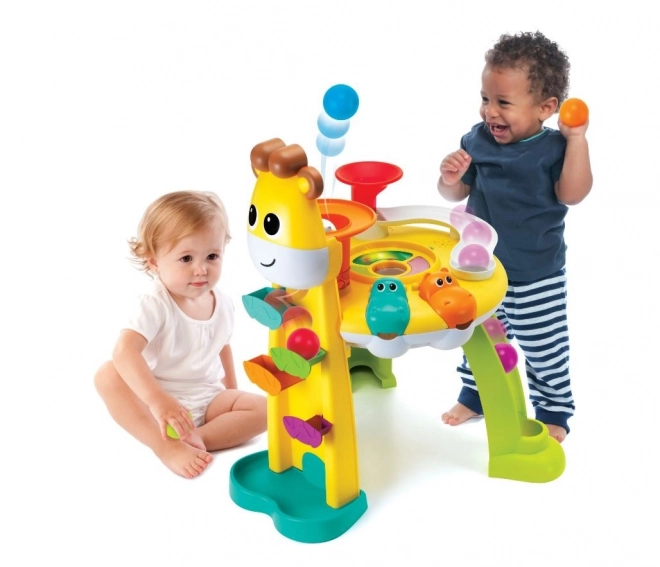 Educatief speelcentrum met giraffen