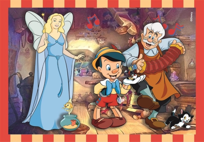 Puzzle 4v1 Super Color Disney Klassik