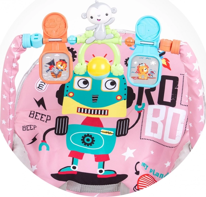 CHIPOLINO Baby Wipstoeltje met Vibratie 2-in-1 Baby Spa Roze