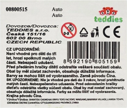Auto dat van kleur verandert met vrije loop 7 cm - 6 varianten