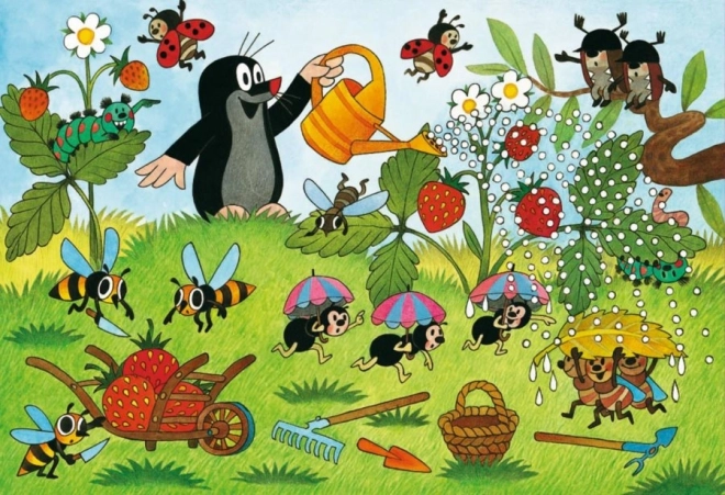 RAVENSBURGER Puzzel Molletje in de tuin 2x24 stukjes