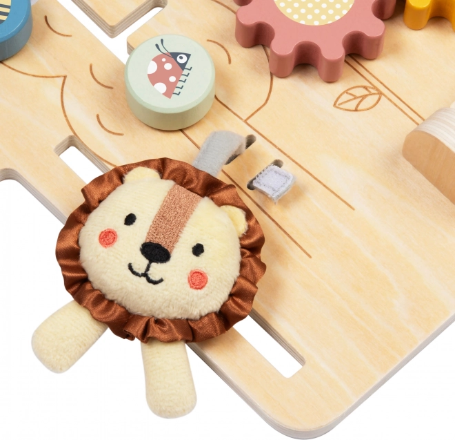 Tooky Toy Grote Houten Manipulatiebord Huisje - Activiteitencentrum