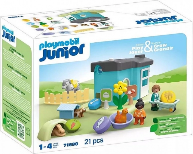 Figurenset Junior 71690 Tierhotel mit Futterspender