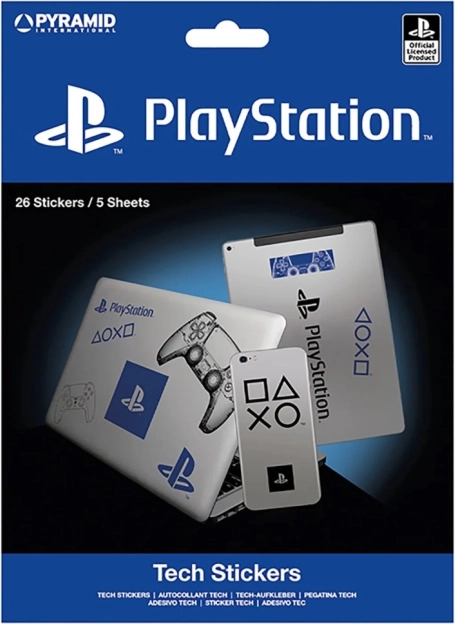 Stickers met technische PLAYSTATION-motieven – set van 5 vellen