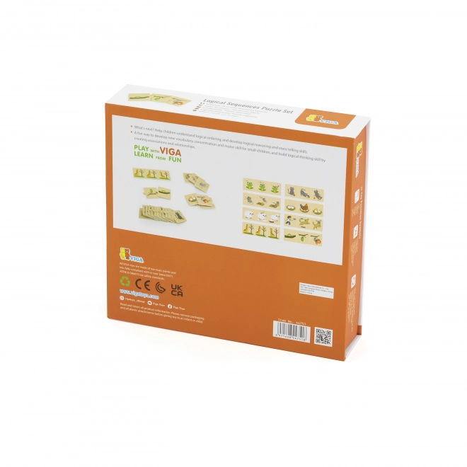 Holzpuzzle für Tieraktivitäten Viga