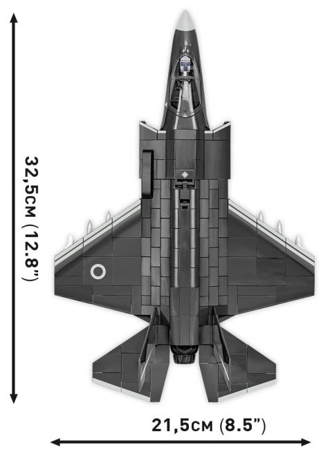 F-35B Lightning II Fighter Jet Model from Bricks