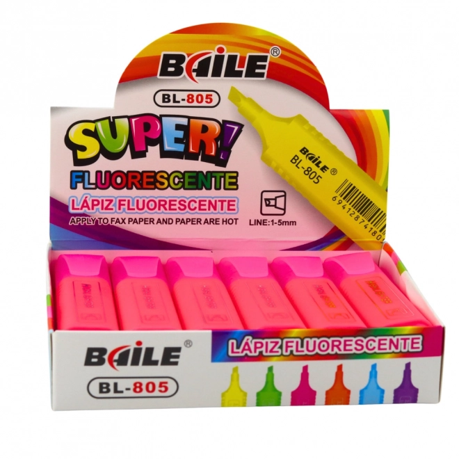 Neon Textmarker intensiv rosa