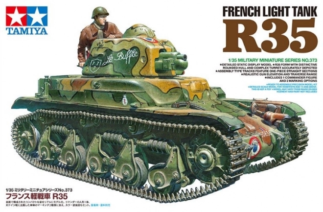 Model van Franse lichte Renault R35 tank