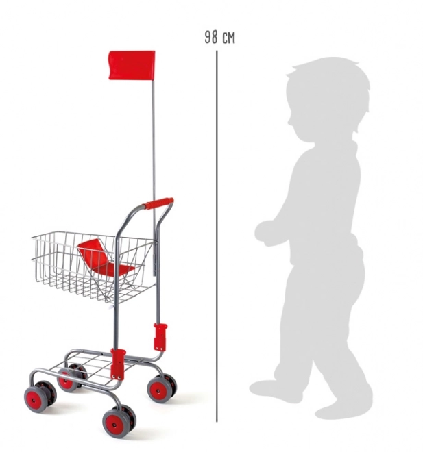 Small Foot Winkelwagentje zilverkleurig