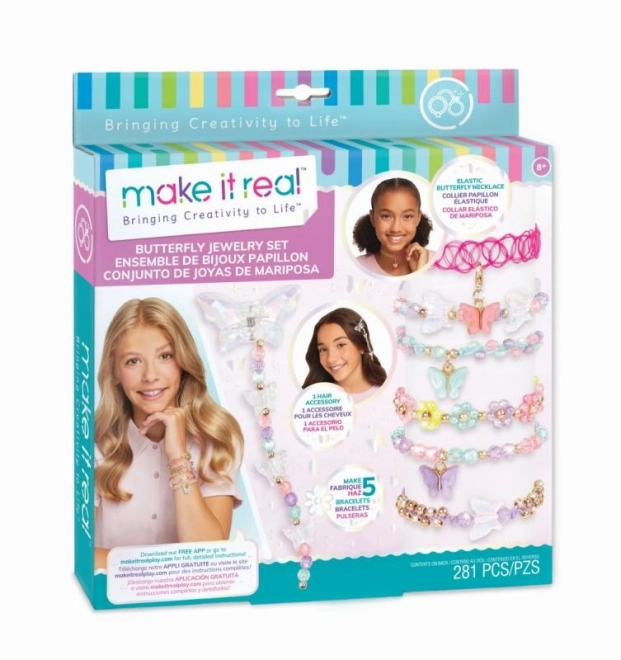 Set voor het maken van sieraden met vlinders