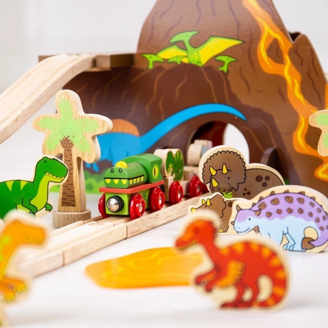Bigjigs Rail Houten Dinosaurustrein