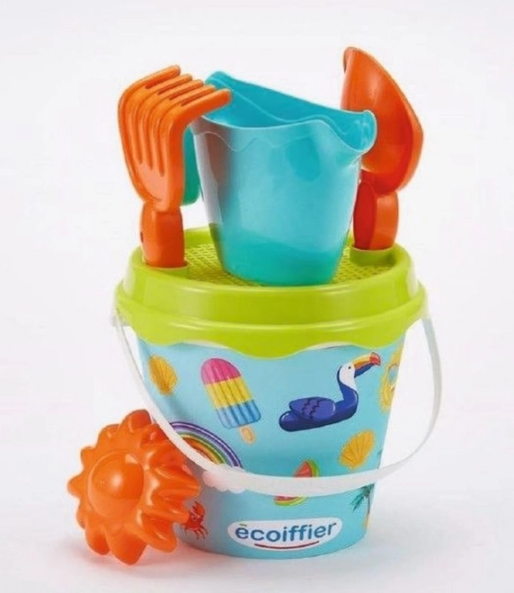 Seau à sable avec arrosoir et accessoires 17 cm