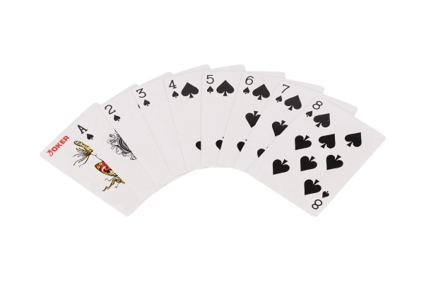 Pokerset 100 stuks + kaarten + dobbelstenen in koffertje in doos 28x25x8cm
