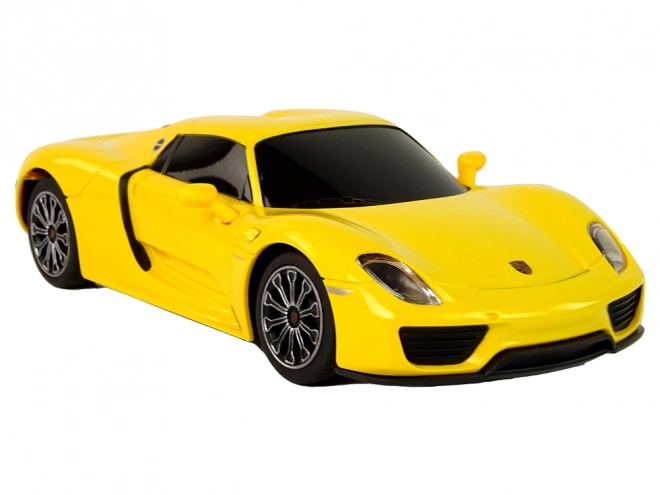 RC Porsche 918 op afstandsbediening geel 1:24