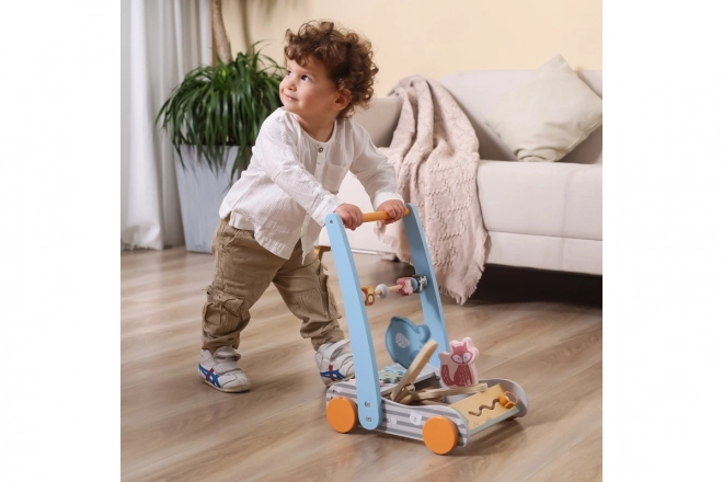 Houten loopwagen dieren
