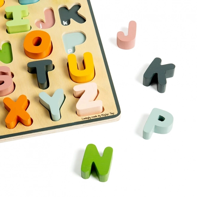 Bigjigs Toys Houten puzzel grote letters - ABC