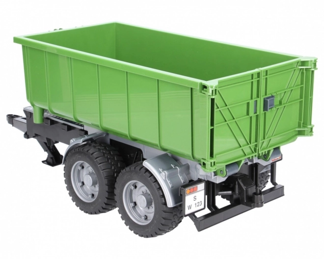 Bruder Groen voertuig met kiepcontainer schaal: 1:16