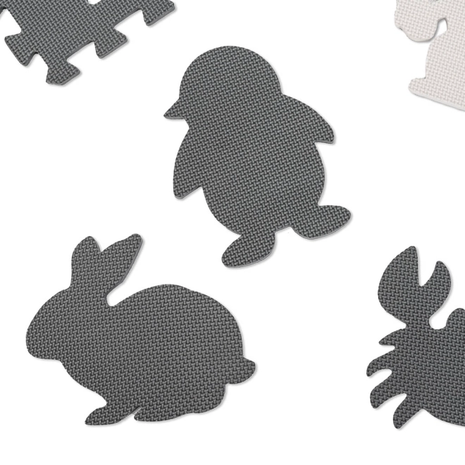 Contrasterende schuimpuzzel met dieren - 9 stuks