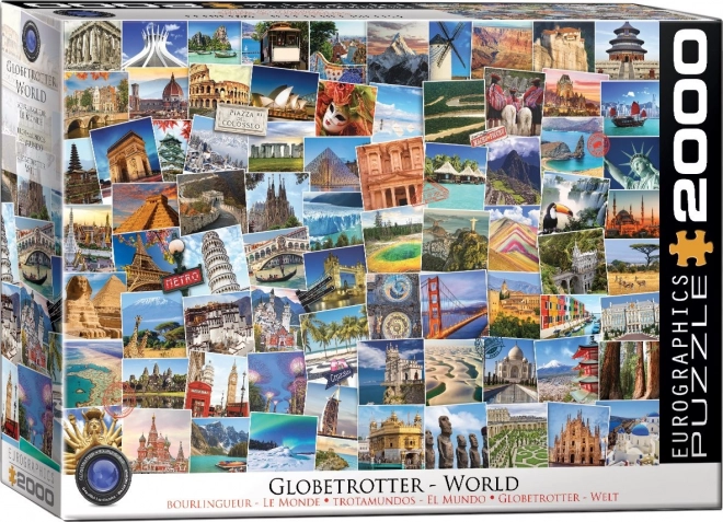 EUROGRAPHICS Puzzel Wereldreiziger 2000 stukken