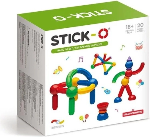 Magnetic Building Set Stick-O Basic 30 Pieces