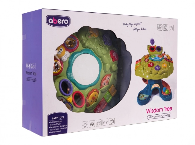 Interactieve boom met licht- en geluidseffecten