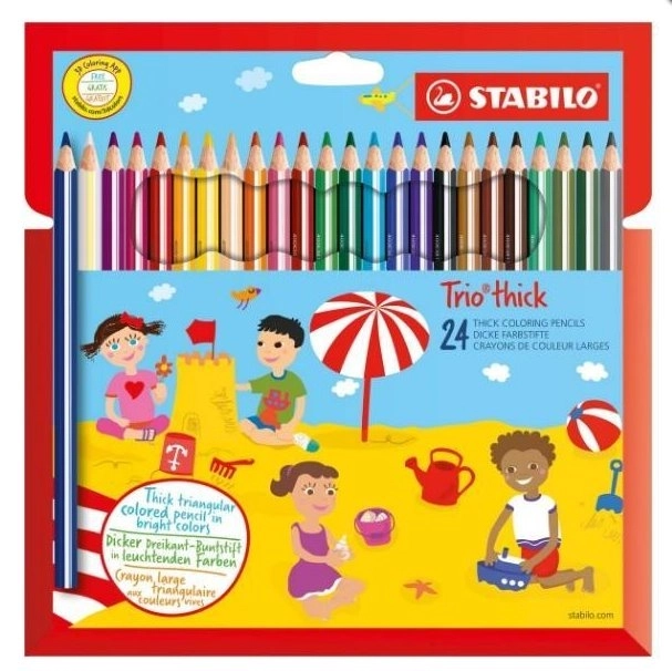 STABILO Trio Thick Crayons 24 pcs
