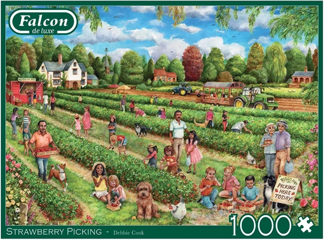 Puzzel Aardbeienplukken 1000 stukjes