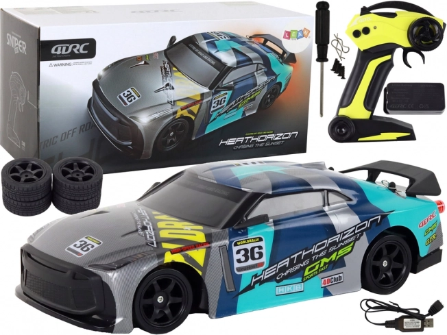 RC 4x4 Sports Car 1:16 with Stabilization and 30 km/h Speed