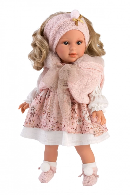 Realistic Doll Lucia 40 cm with Soft Fabric Body