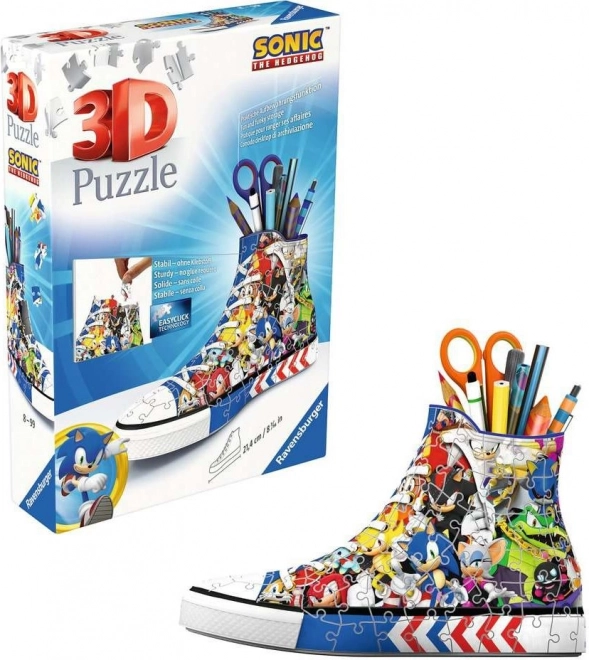 Ravensburger 3D Puzzle Sneaker Sonic the Hedgehog 112 Pieces