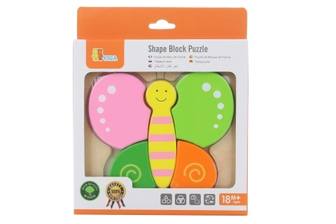 Houten puzzel voor de kleintjes - vlinder