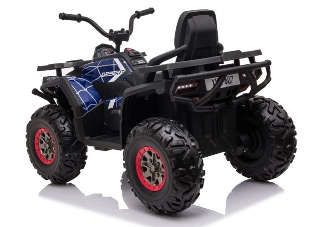 Kinderbatterij Quad XMX607 blauwe lak spin
