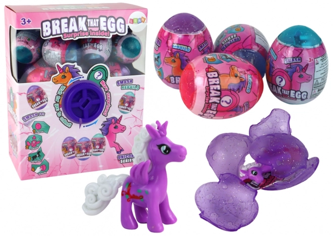 Glitzerndes Knackei Einhorn - Set 12 Stück