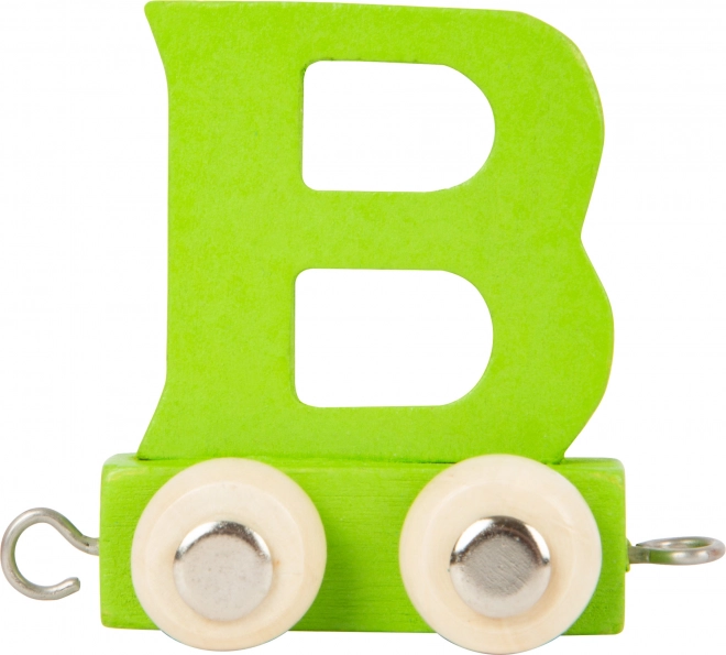Petit train en bois – alphabet coloré lettre B