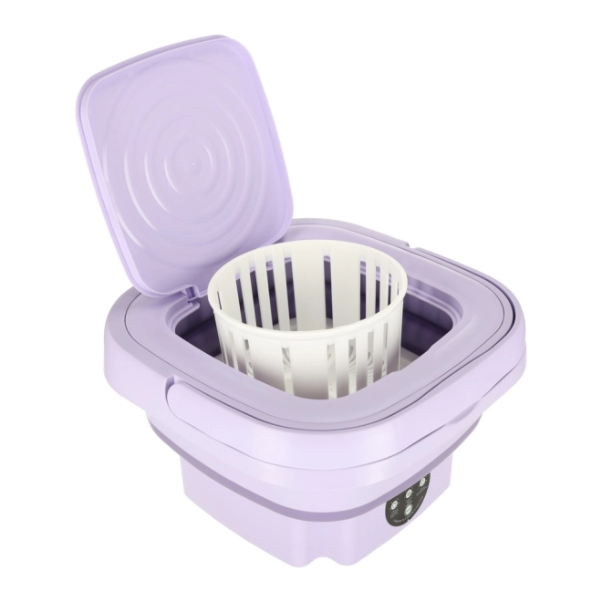 Mini Faltbare Reise Waschmaschine 8L Lila