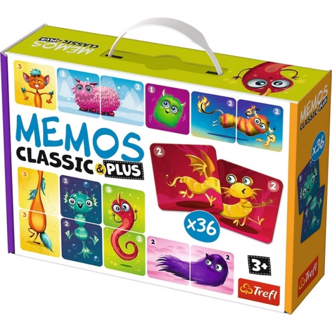 Pexeso Klassiek & Plus Schattige Monsters 3in1