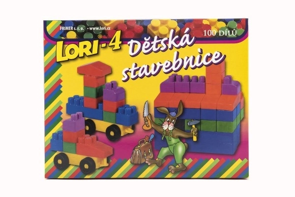 Jeu de construction LORI 4 plastique 100 pcs en boîte 23x25x20cm
