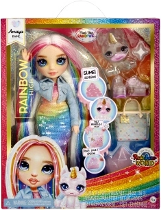 Rainbow High poupée avec animal Amaya Raine